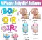 10 Pcs Gender Reveal Balloons, Baby Boy & Girl Mylar Balloons, Baby Shower & Gender Reveal Party Decorations